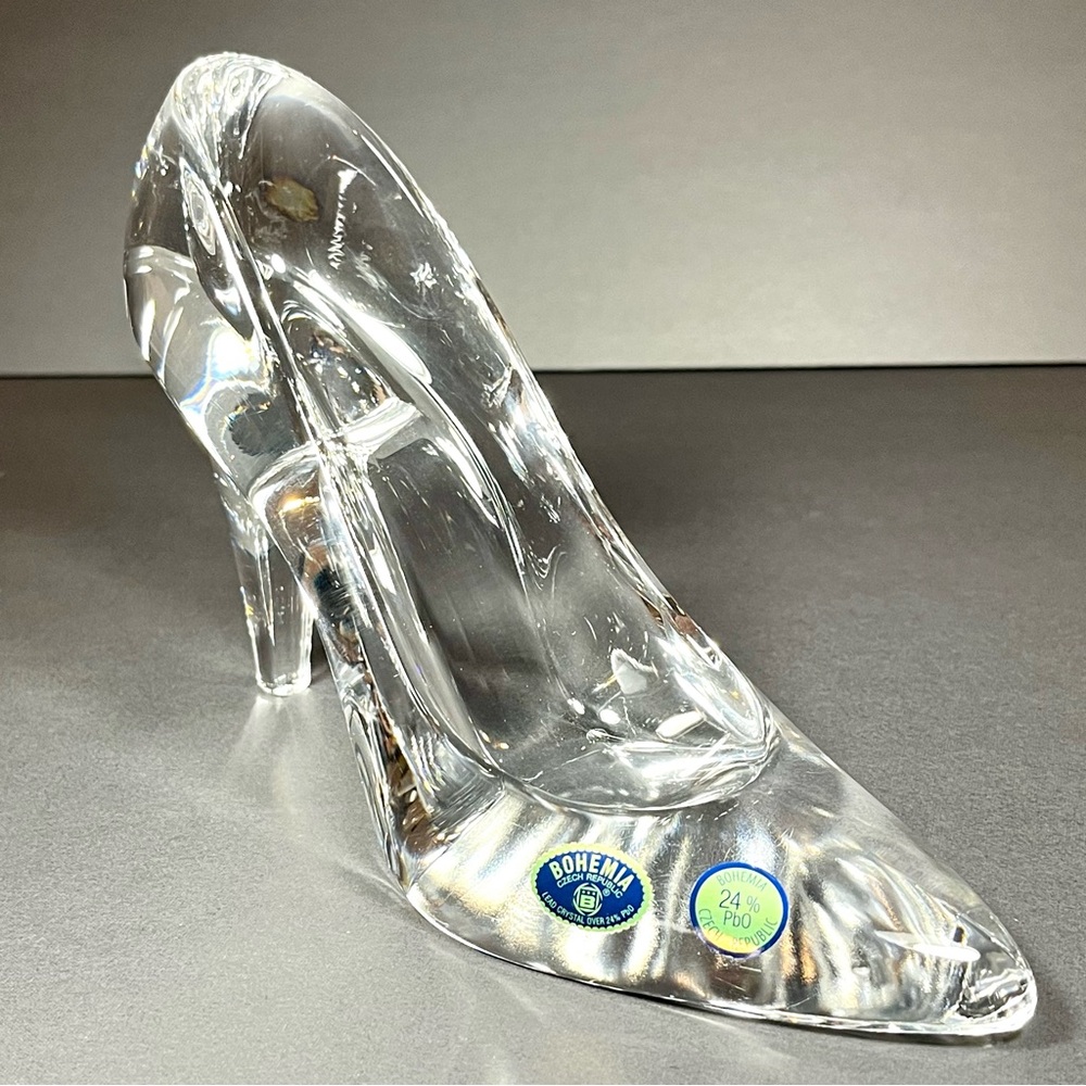 Cinderella Slipper-Czech Republic Bohemia Lead Crystal